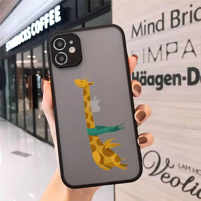 Cute Cartoon Giraffe Phone Case matte transparent For iphone 7 8 11 12 plus mini x xs xr pro max cover
Cute Cartoon Giraffe Phone Case matte transparent For iphone 7 8 11 12 plus mini x xs xr pro max cover