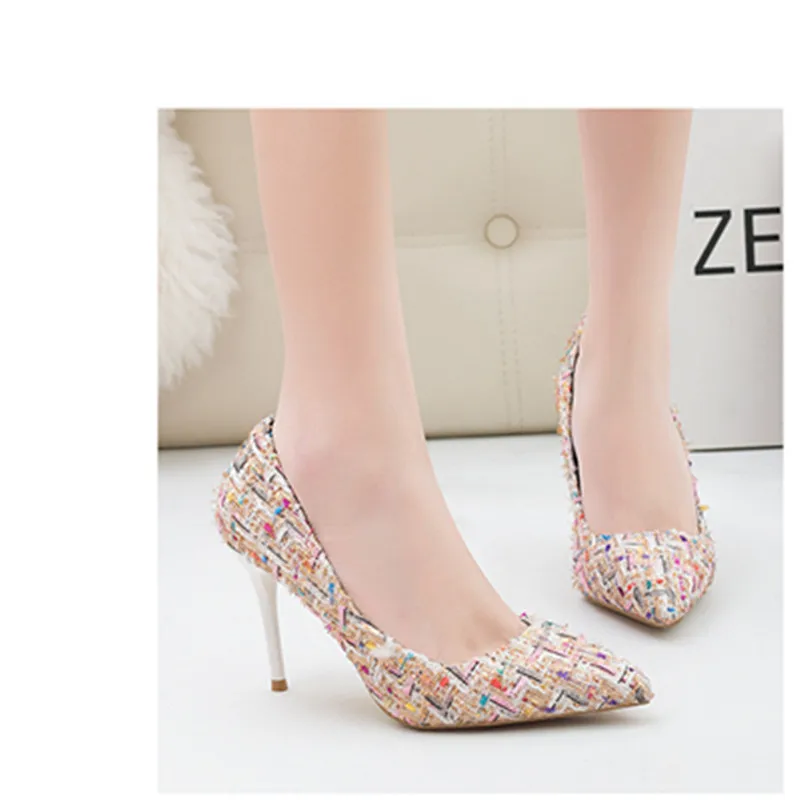 Spring Fashion show slimming high heel women's shoes stiletto high-heels shallow mouth pointed material women's high heels shoes
Spring Fashion show slimming high heel women's shoes stiletto high-heels shallow mouth pointed material women's high heels shoes