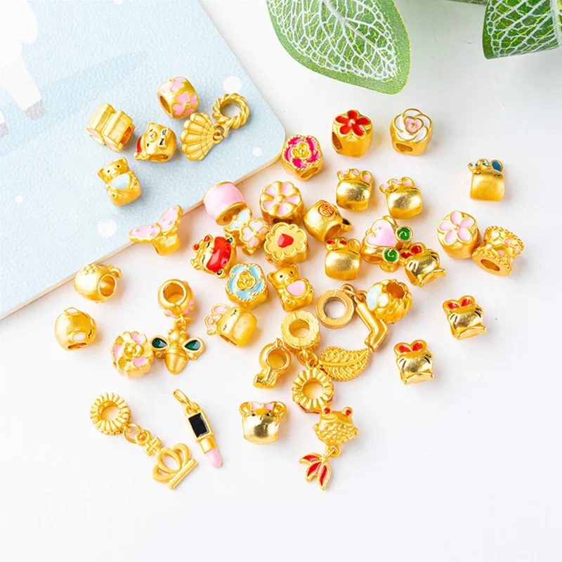 30pcs/lot Mixed Style Copper Gold Shell Plant Animal Shape Beads DIY Bracelet Necklace For Jewelry Making Accessories
30pcs/lot Mixed Style Copper Gold Shell Plant Animal Shape Beads DIY Bracelet Necklace For Jewelry Making Accessories