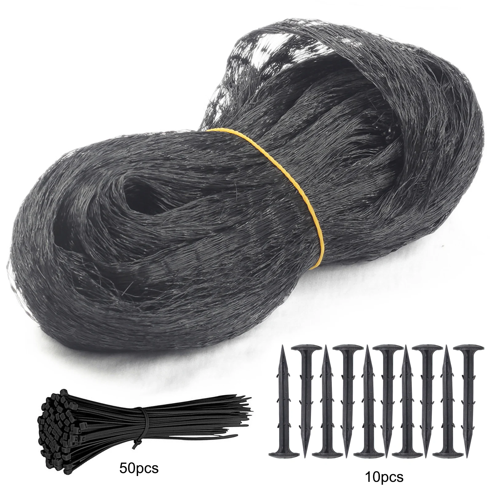 4 x10m Black Anti Bird Protection Net Mesh Garden Plant Netting with Spikes Cable Ties Protect Fruit from Deer Poultry Fencing
4 x10m Black Anti Bird Protection Net Mesh Garden Plant Netting with Spikes Cable Ties Protect Fruit from Deer Poultry Fencing