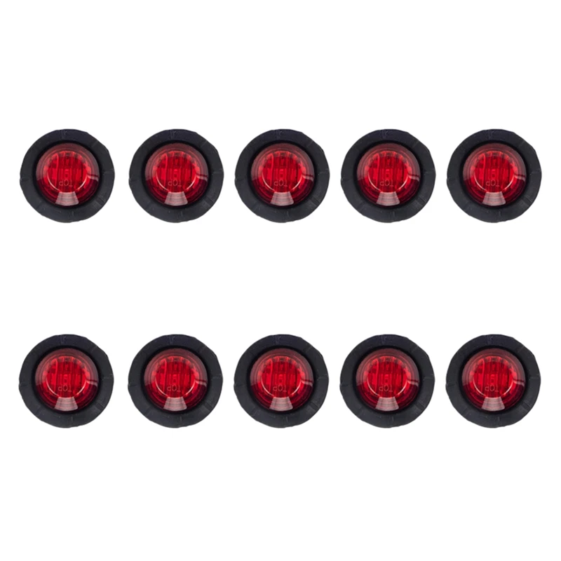 10PCS 12V 3/4Inch Round LED For ATV Trailer Truck Boat Bus RV Side Marker Indicators Light Lamp
10PCS 12V 3/4Inch Round LED For ATV Trailer Truck Boat Bus RV Side Marker Indicators Light Lamp