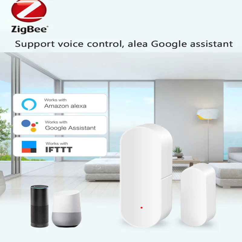 Смарт-датчик двери Tuya ZigBee, магнитный детектор открытия и закрытия окон, работает с приложением Alexa и Google Home
Смарт-датчик двери Tuya ZigBee, магнитный детектор открытия и закрытия окон, работает с приложением Alexa и Google Home