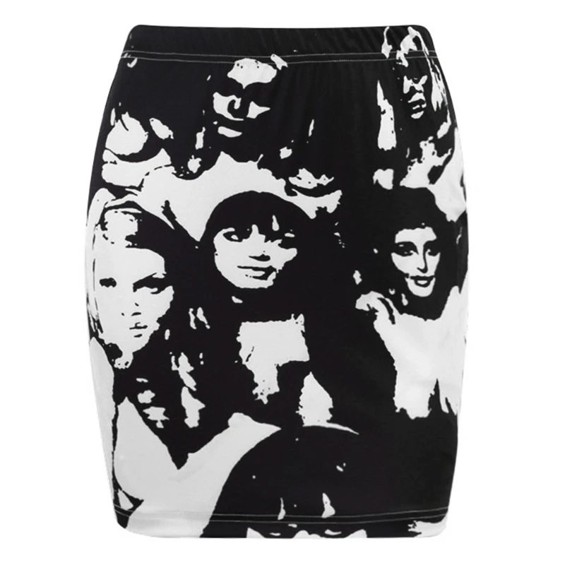 649D Women Sexy Low Rise Bodycon Micro Pencil Skirt Gothic Portrait Graphic Clubwear
649D Women Sexy Low Rise Bodycon Micro Pencil Skirt Gothic Portrait Graphic Clubwear
