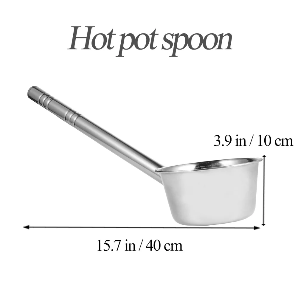 2pcs Stainless Steel Spoon Long Handle Scoop Soup Spoon (Silver)
2pcs Stainless Steel Spoon Long Handle Scoop Soup Spoon (Silver)