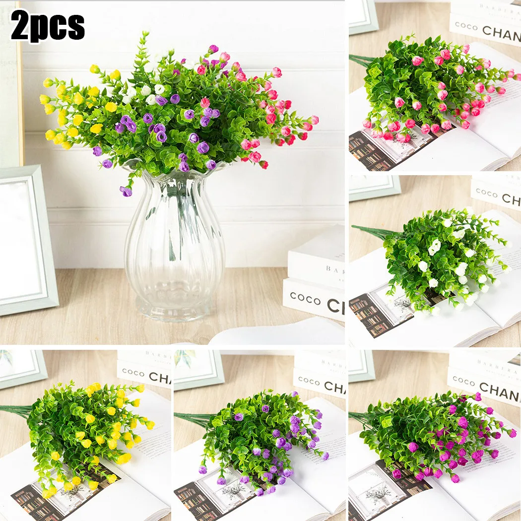 2PCS Artificial Plastic Artificial Flower Eucalyptus Garden Decoration White, Yellow, Purple, Rose Red, Pink
2PCS Artificial Plastic Artificial Flower Eucalyptus Garden Decoration White, Yellow, Purple, Rose Red, Pink