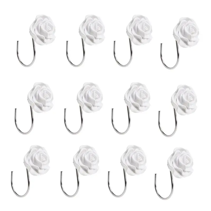 Shower curtain hook 12Pcs/Set Anti Rust Resin Flower Shower Curtain Track Ring Hooks Hand Crafted Modern Vintage Bathroom Home
Shower curtain hook 12Pcs/Set Anti Rust Resin Flower Shower Curtain Track Ring Hooks Hand Crafted Modern Vintage Bathroom Home