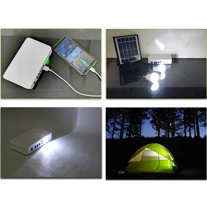 Portable Power Solar Generator with Solar Panel Generator Kit with Camping Light Emergency Power Supply with Battery USB
Portable Power Solar Generator with Solar Panel Generator Kit with Camping Light Emergency Power Supply with Battery USB