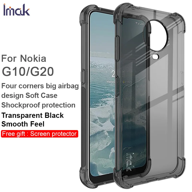 Чехол IMAK для телефона из ТПУ для Nokia G10 G20, Мягкий Силиконовый противоударный защитный чехол с подушкой безопасности, угловая задняя крышка
Чехол IMAK для телефона из ТПУ для Nokia G10 G20, Мягкий Силиконовый противоударный защитный чехол с подушкой безопасности, угловая задняя крышка
