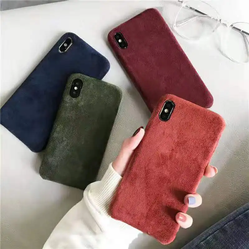 Модные Классические замшевые оленья кожа чехол для телефона iPhone 11 Pro MAX XR XS X 7 8