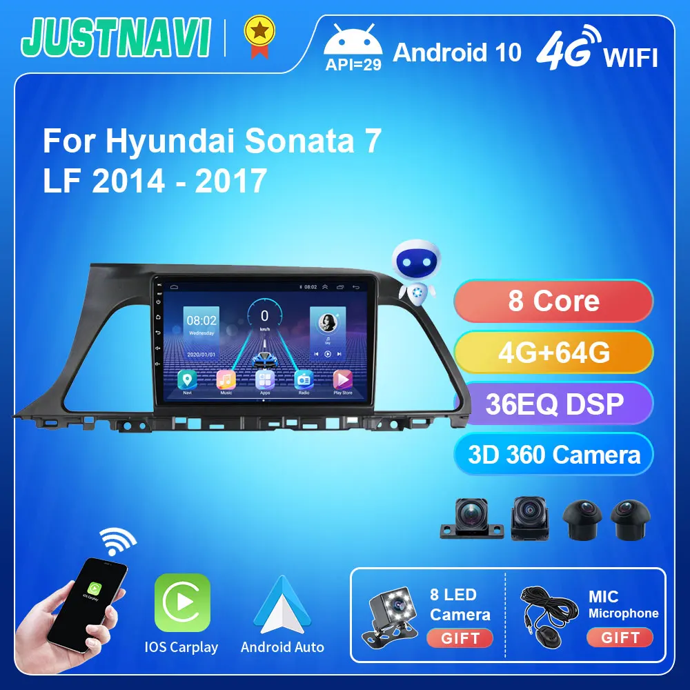 Мультимедийный видеопроигрыватель JUSTNAVI, 9 дюймов, Android 10,0 для Hyundai Sonata 7 LF 2014-2017, автомагнитола 1280*720 IPS BT DSP 48EQ 7862 9 дюймов
Мультимедийный видеопроигрыватель JUSTNAVI, 9 дюймов, Android 10,0 для Hyundai Sonata 7 LF 2014-2017, автомагнитола 1280*720 IPS BT DSP 48EQ 7862 9 дюймов