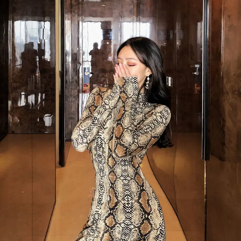 Sexy night leopard print dress female retro look thin 2020 winter new high neck long sleeve big swing skirt trend
Sexy night leopard print dress female retro look thin 2020 winter new high neck long sleeve big swing skirt trend