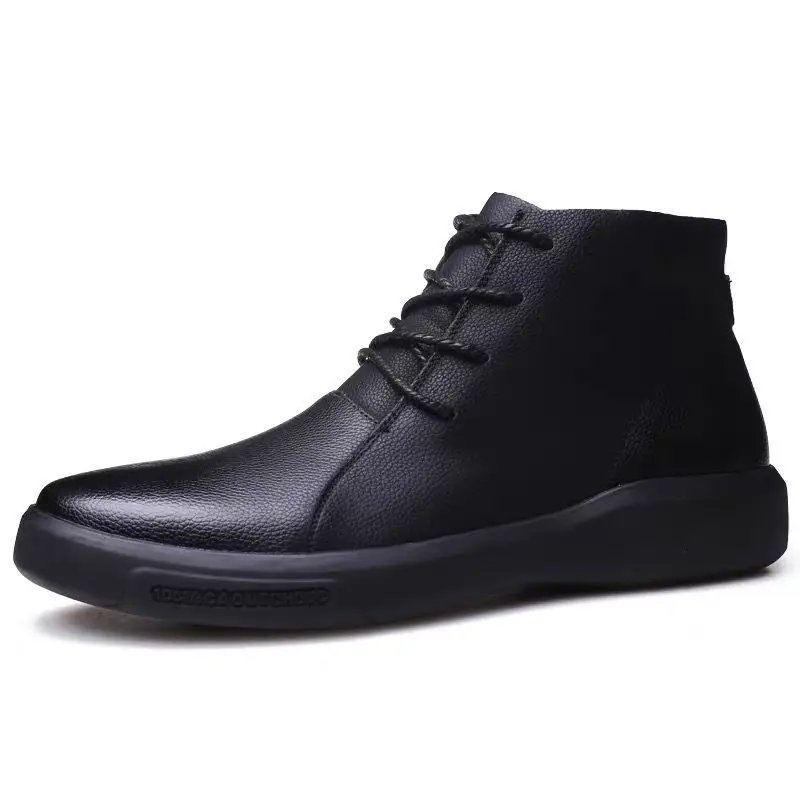 New Arrival Top Quality Men's Boots Khaki Casual Leather Sneakers For Men Winter High Top Waterproof Shoes Man Black Ankle Boots
New Arrival Top Quality Men's Boots Khaki Casual Leather Sneakers For Men Winter High Top Waterproof Shoes Man Black Ankle Boots