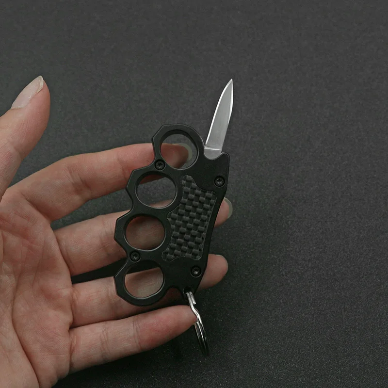 SF Mini Boxing Shape OTF Letter Opener Aluminum + Carbon Fiber Handle Portable Lightweight Key Ring Decoration Outdoor EDC knife
SF Mini Boxing Shape OTF Letter Opener Aluminum + Carbon Fiber Handle Portable Lightweight Key Ring Decoration Outdoor EDC knife