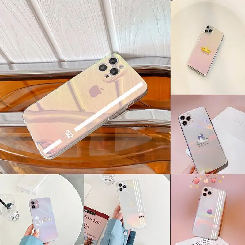 King queen couple Phone Case for iPhone huawei P 7 8 9 11 12 10 30 40 S X XS XR MINI Pro Max Plus laser Transparent
King queen couple Phone Case for iPhone huawei P 7 8 9 11 12 10 30 40 S X XS XR MINI Pro Max Plus laser Transparent