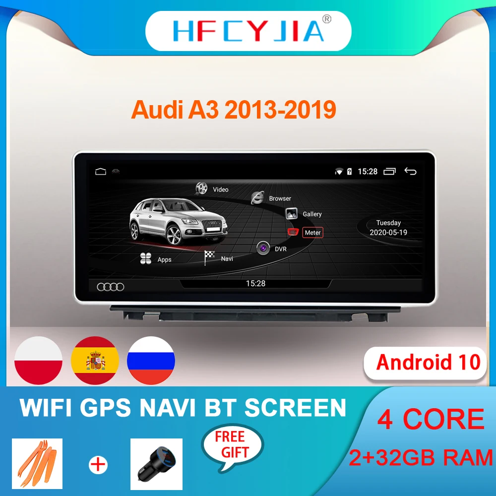Android 10 System Car Stereo For Audi A3 2013-2019 WIFI Google 2+32GB RAM BT IPS Touch Screen GPS Navi Radio Player
Android 10 System Car Stereo For Audi A3 2013-2019 WIFI Google 2+32GB RAM BT IPS Touch Screen GPS Navi Radio Player