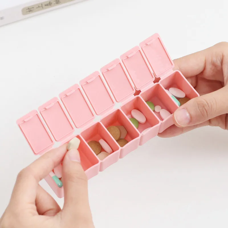 Weekly Pill Box Travel Medicine Storage Pill Case Organizer Drug Container Tablet Dispenser Plastic Independent Lattice
Weekly Pill Box Travel Medicine Storage Pill Case Organizer Drug Container Tablet Dispenser Plastic Independent Lattice