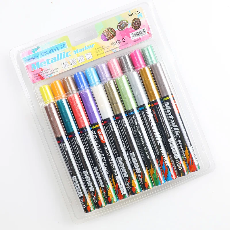 18Colors 3MM Metallic Marker Birthday Gift Card Making Metallic Color Pen for DIY Photo Album Adult Kid School Supplies
18Colors 3MM Metallic Marker Birthday Gift Card Making Metallic Color Pen for DIY Photo Album Adult Kid School Supplies