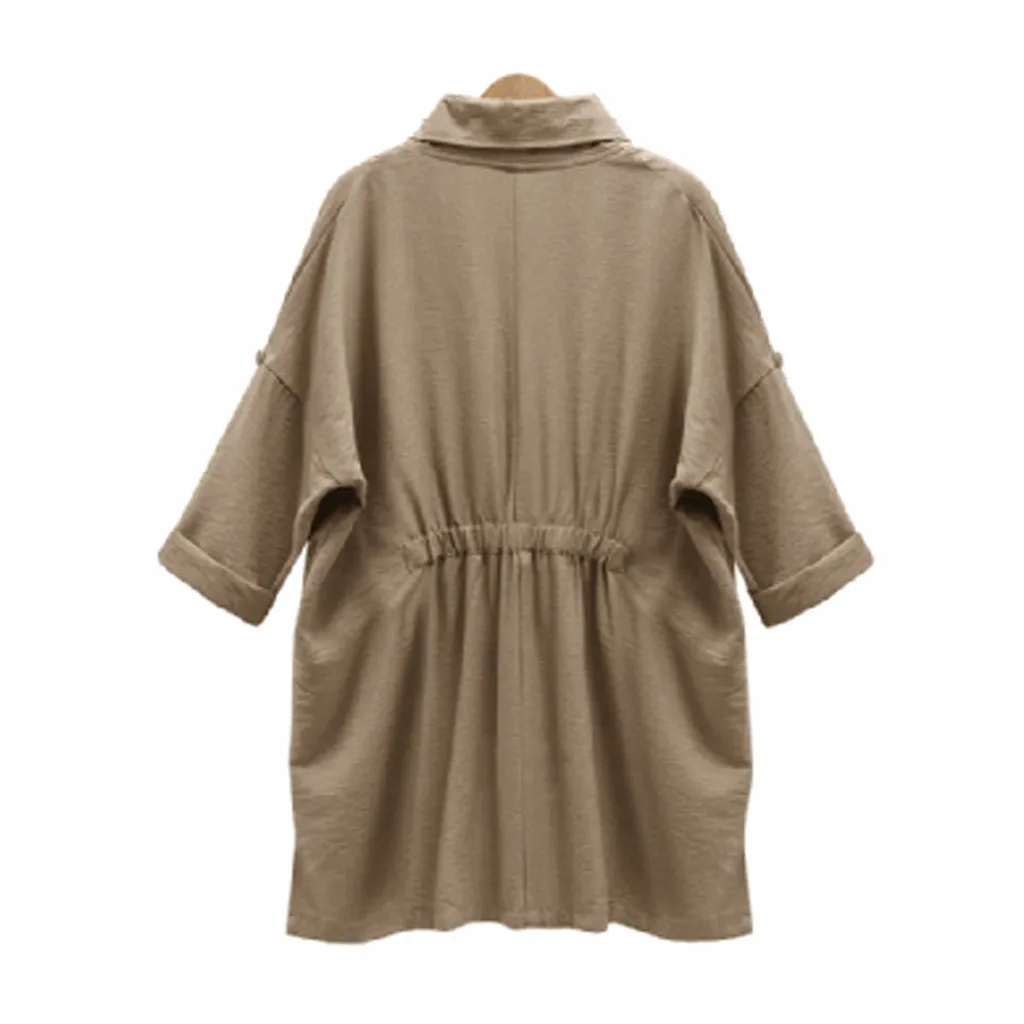 Vogue Ladies Fashion Long-sleeved Trench Coat Drape Large Size Pocket Ladies Thin Section With Texture Windbreaker Jacket
Vogue Ladies Fashion Long-sleeved Trench Coat Drape Large Size Pocket Ladies Thin Section With Texture Windbreaker Jacket