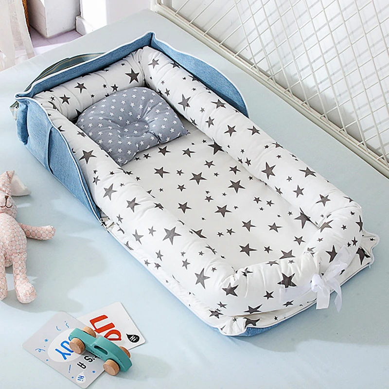 New 85*45cm Portable Baby Nest Bed Crib Mat for Boys Girls Travel Bed Infant Cotton Pillow Cushion Newborn Baby Cribs
New 85*45cm Portable Baby Nest Bed Crib Mat for Boys Girls Travel Bed Infant Cotton Pillow Cushion Newborn Baby Cribs