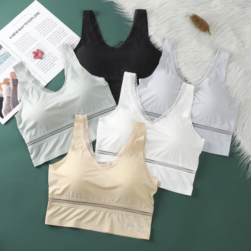 New Fashion Simple Solid Color Student Thread Underwear Bra Beauty Back Bra Tube Top Sports Lingerie 
New Fashion Simple Solid Color Student Thread Underwear Bra Beauty Back Bra Tube Top Sports Lingerie