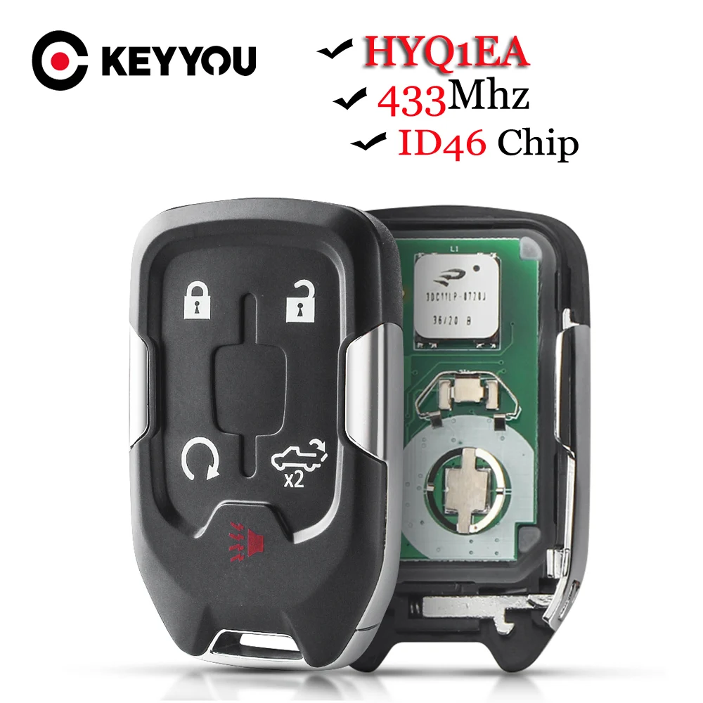 KEYYOU for GMC Sierra 1500 2500 3500 for Chevrolet Silverado 1500 2500 3500 2019 2020 Remote Key Fob HYQ1EA 13591396 13508275 
KEYYOU for GMC Sierra 1500 2500 3500 for Chevrolet Silverado 1500 2500 3500 2019 2020 Remote Key Fob HYQ1EA 13591396 13508275