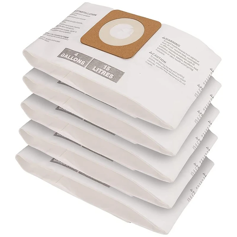 5-Pack Compatible For Part CMXZVBE 43270, For Craftsman High Efficiency 4 Gallon Vacuum Bags
5-Pack Compatible For Part CMXZVBE 43270, For Craftsman High Efficiency 4 Gallon Vacuum Bags