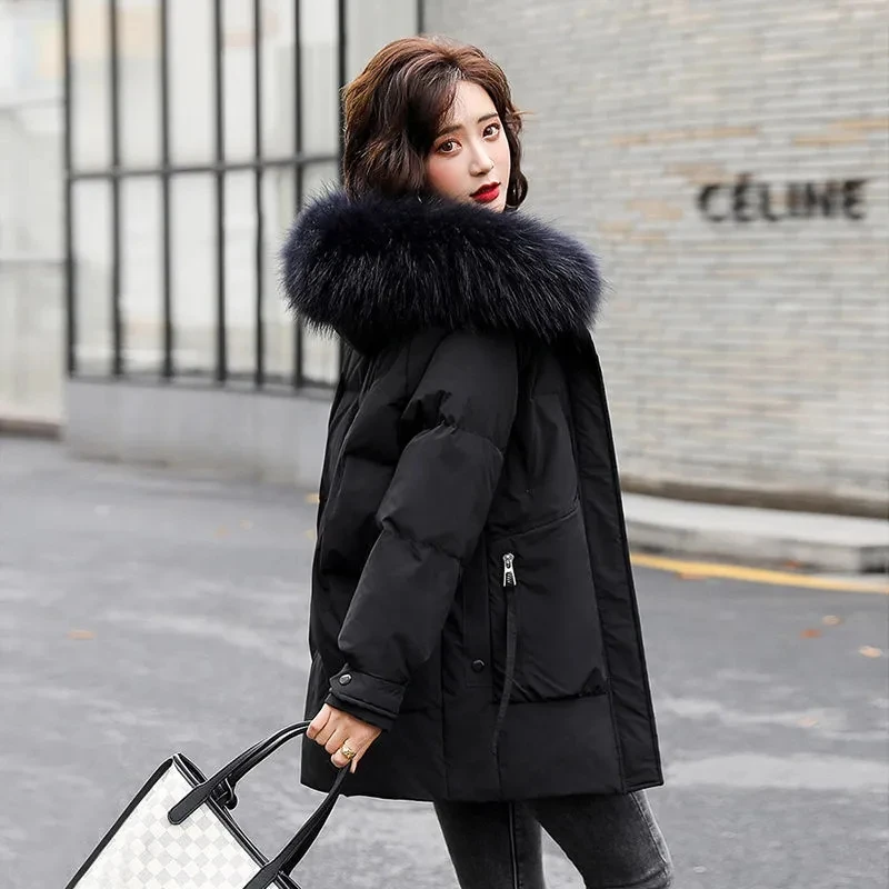 2021 New Han Edition Easy Leisure INS Wind Winter Jacket Fur Collar Down Jacket Female Long Thicken Parkas
2021 New Han Edition Easy Leisure INS Wind Winter Jacket Fur Collar Down Jacket Female Long Thicken Parkas