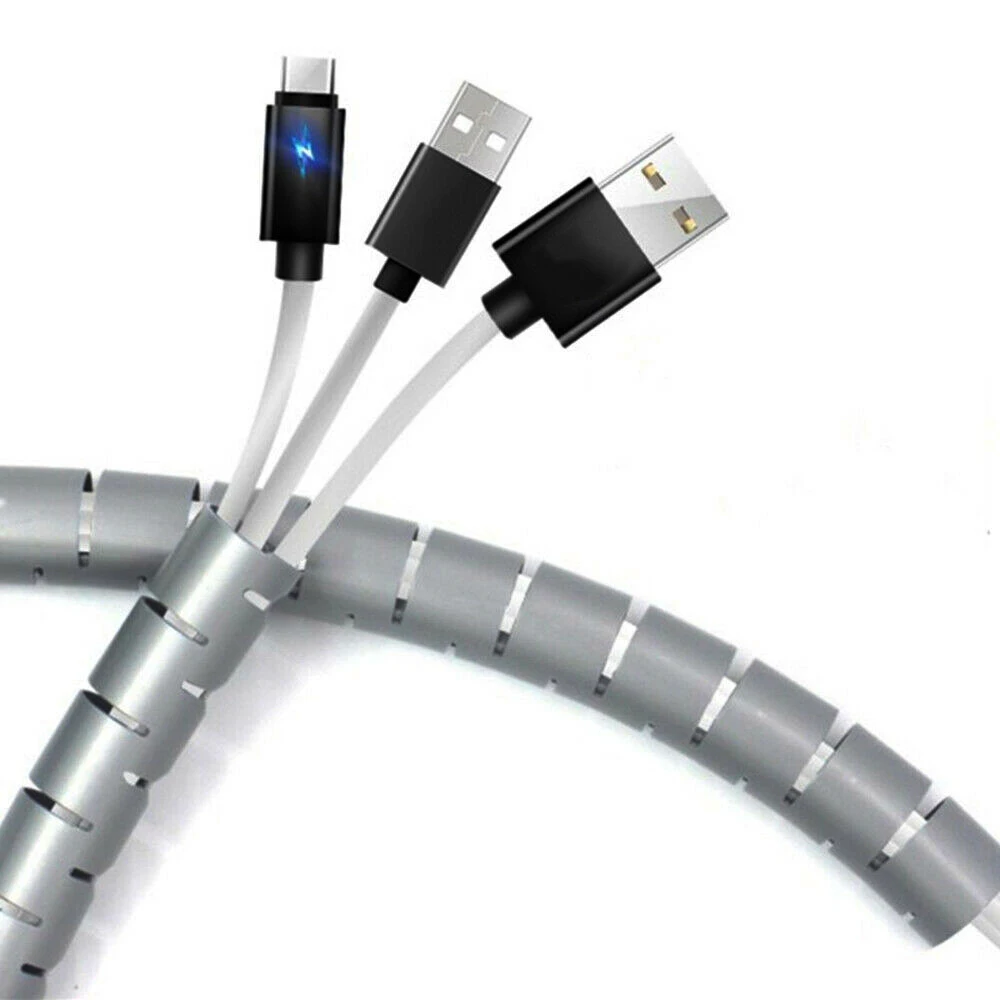 200cm Spiral Wire Wrap Tube Management Storage Pipe Anti-Bite Protector Cable Organizer Home Office Supplies
200cm Spiral Wire Wrap Tube Management Storage Pipe Anti-Bite Protector Cable Organizer Home Office Supplies