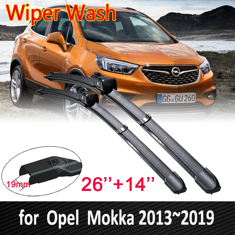 Car Wiper Blades for Opel Mokka 2013~2019 Front Windscreen Wipers Vauxhall Mokka X 2014 2015 2016 2017 2018 Car Accessories
Car Wiper Blades for Opel Mokka 2013~2019 Front Windscreen Wipers Vauxhall Mokka X 2014 2015 2016 2017 2018 Car Accessories