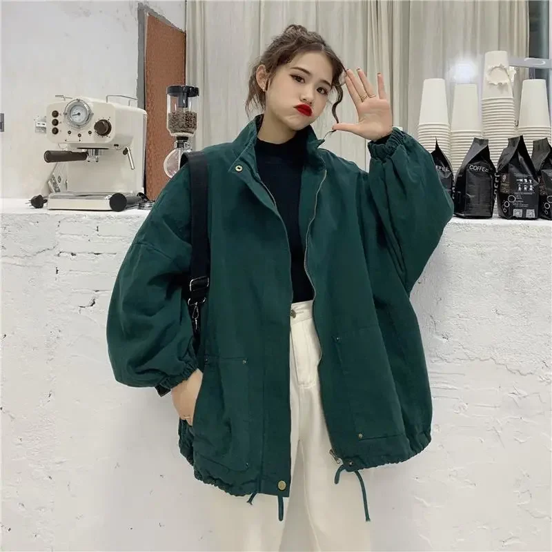 Female Jacket Spring Autumn Korean Version 2023 New Loose Mid-Length Drawstring Zipper BF Wind Long-Sleeved Tooling Coat Women
Female Jacket Spring Autumn Korean Version 2023 New Loose Mid-Length Drawstring Zipper BF Wind Long-Sleeved Tooling Coat Women