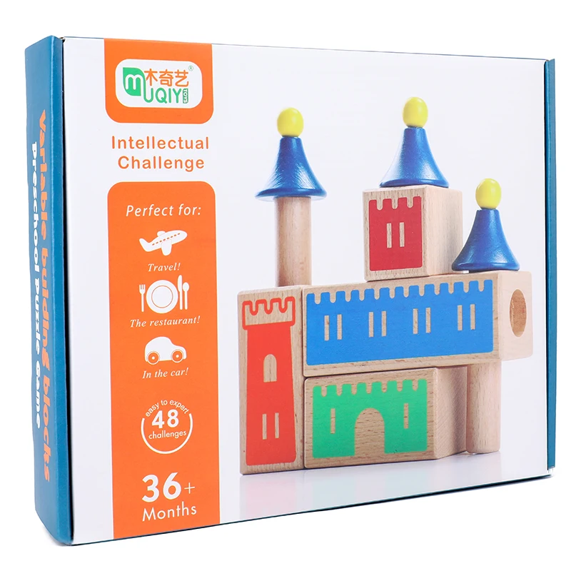Creative wooden baby castle building block toys education stacking game style wooden toys gifts
Creative wooden baby castle building block toys education stacking game style wooden toys gifts