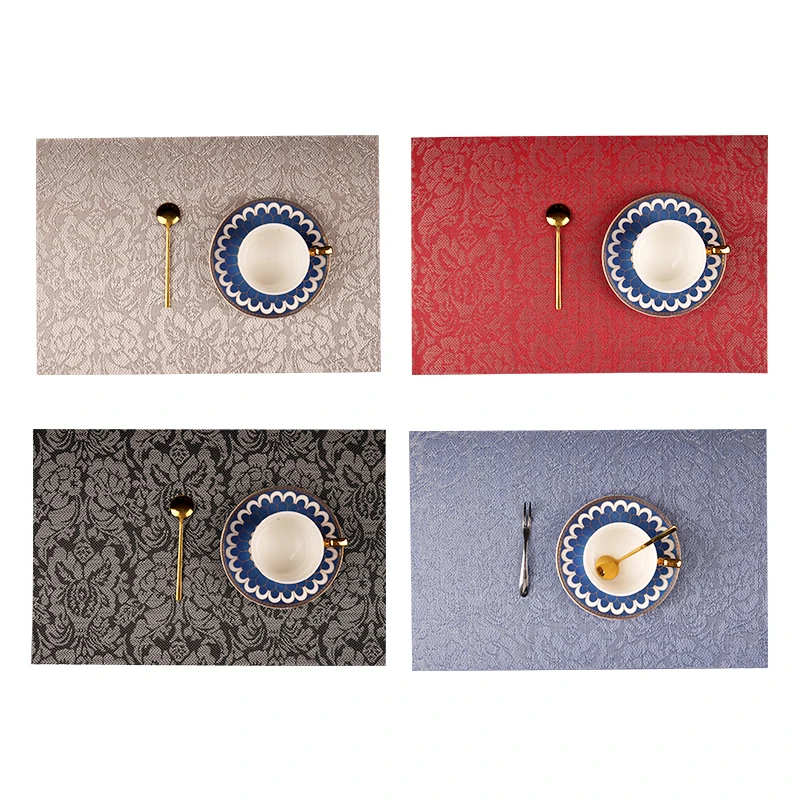 2pcs 4pcs 6pcs 8pcs PVC noble Flower Pattern Placemats Dining Table Runner Linens place mat in Kitchen Accessories Cup Wine
2pcs 4pcs 6pcs 8pcs PVC noble Flower Pattern Placemats Dining Table Runner Linens place mat in Kitchen Accessories Cup Wine