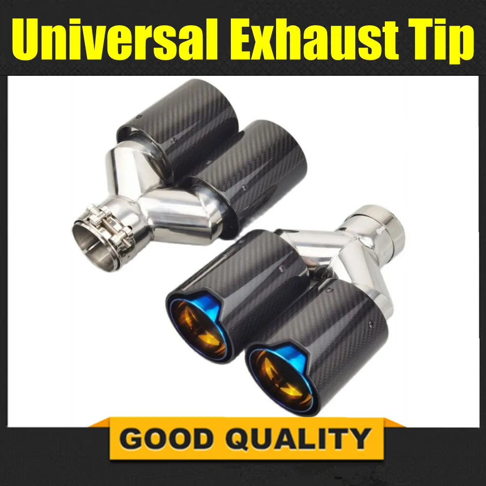 1PCS Universal Dual Exhaust Tip Gloss Black Carbon Fiber Exhaust Pipe Tail Exhaust Quad Muffler Tip for BMW M Series Sporty
1PCS Universal Dual Exhaust Tip Gloss Black Carbon Fiber Exhaust Pipe Tail Exhaust Quad Muffler Tip for BMW M Series Sporty