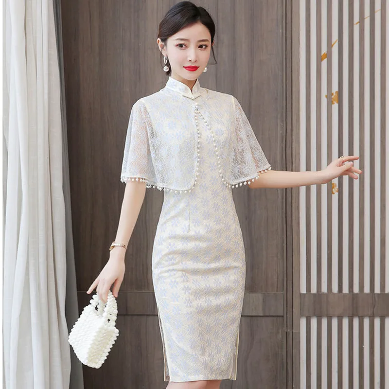 Elegant Simple Shawl+Qipao Two-piece Slim Womem Chinese Dress Vintage 2022 Cheongsam Traditional Oriental Classical Beauty
Elegant Simple Shawl+Qipao Two-piece Slim Womem Chinese Dress Vintage 2022 Cheongsam Traditional Oriental Classical Beauty