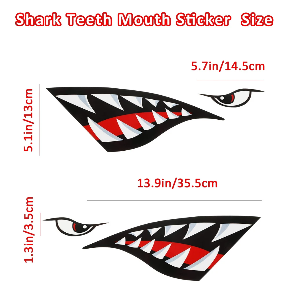 4PCS Kayak Stickers Shark Mouth Kayak Canoe Fishing Reflective Decals Car Cute Sticker PVC Decoration Decal Waterproof Kayak 
4PCS Kayak Stickers Shark Mouth Kayak Canoe Fishing Reflective Decals Car Cute Sticker PVC Decoration Decal Waterproof Kayak