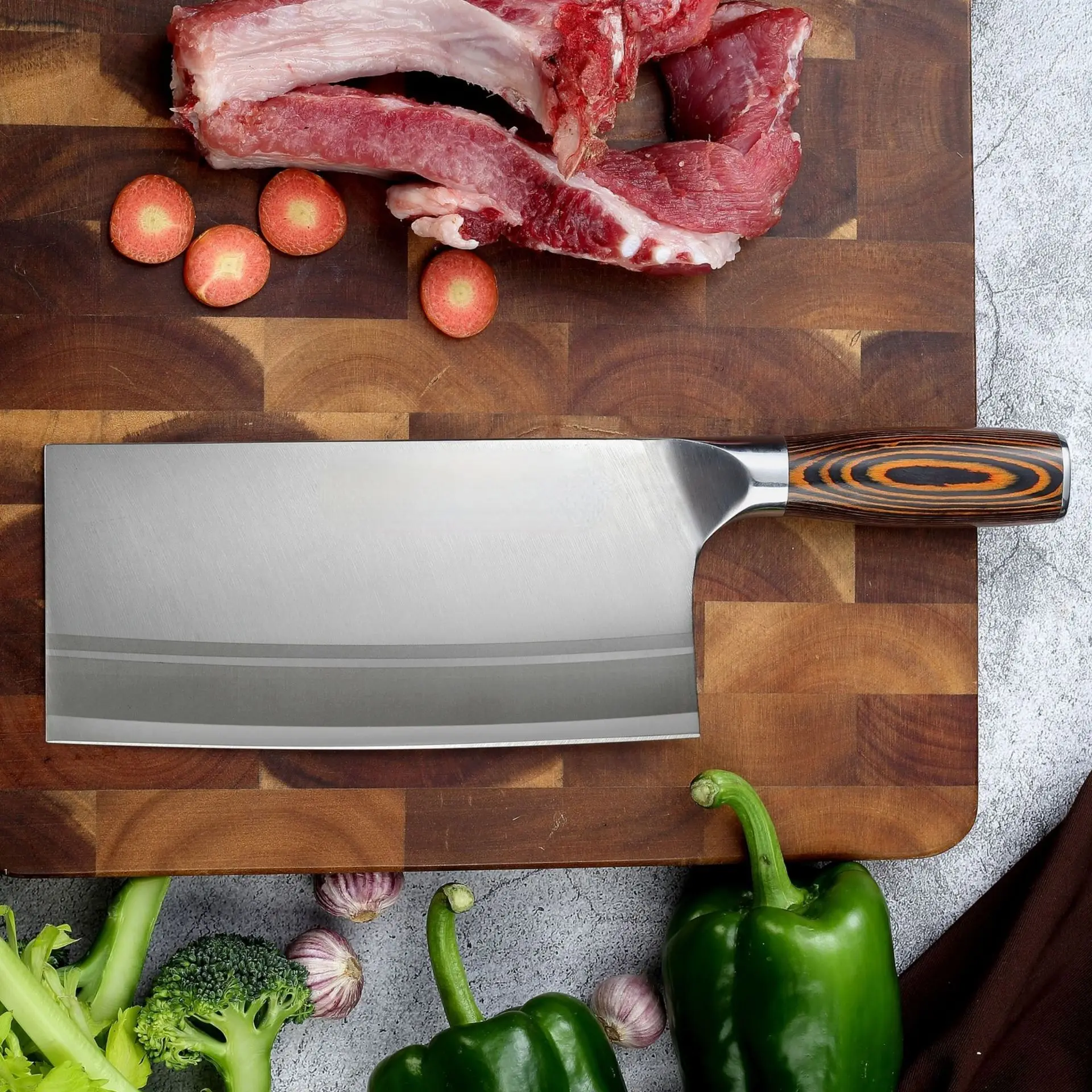Steel Kitchen Knife Forged Slicing Knife Household Knives Bone Chopping Knife Cleaver Cleaver Cutting Meat Cleaver Knife
Steel Kitchen Knife Forged Slicing Knife Household Knives Bone Chopping Knife Cleaver Cleaver Cutting Meat Cleaver Knife