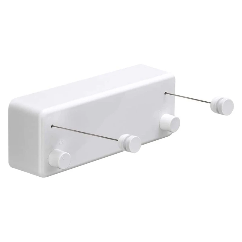 Retractable Clothesline(With Adjustable Stainless Steel Double Rope),Wall Mounted Method,13.8 Feets Clothes Line(White)
Retractable Clothesline(With Adjustable Stainless Steel Double Rope),Wall Mounted Method,13.8 Feets Clothes Line(White)