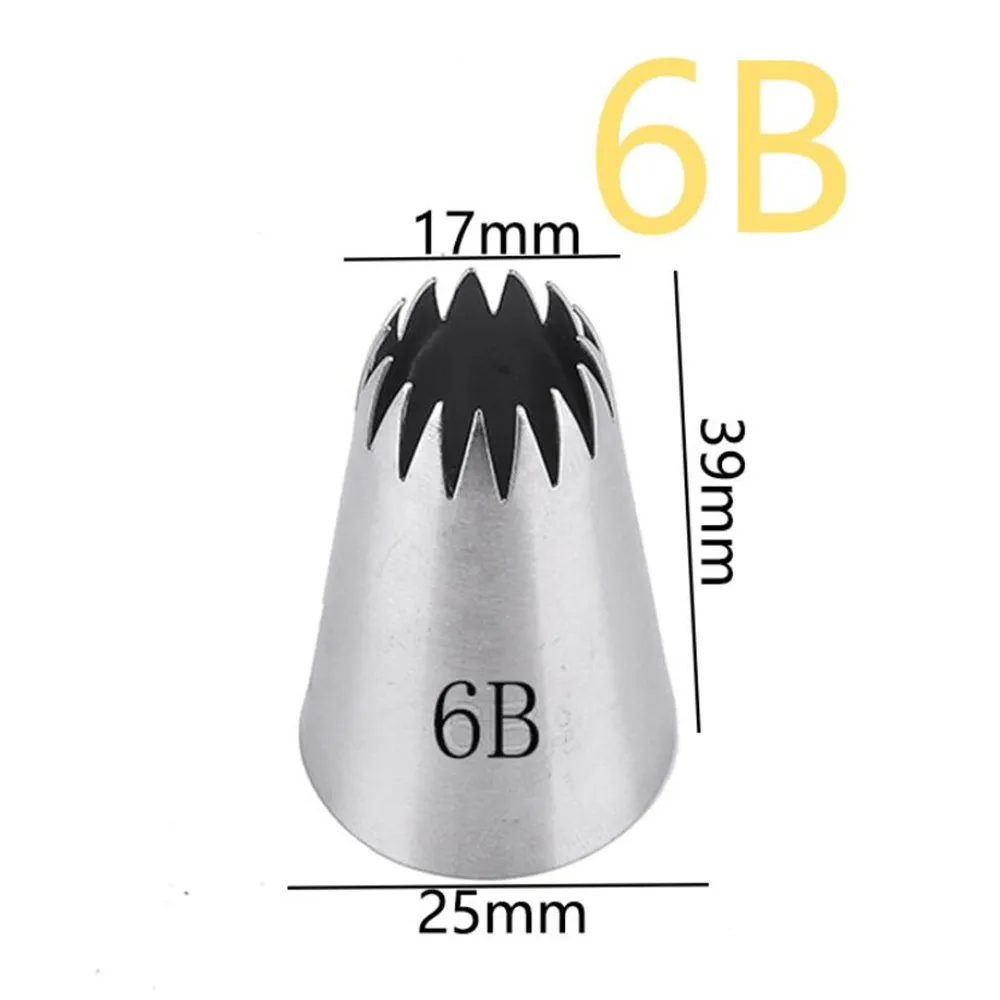 6B# Stainless Steel Nozzle Cake Decorating Tips Writing Tube Icing Nozzle Baking & Pastry Tools Cupcake Baking Tools
6B# Stainless Steel Nozzle Cake Decorating Tips Writing Tube Icing Nozzle Baking & Pastry Tools Cupcake Baking Tools