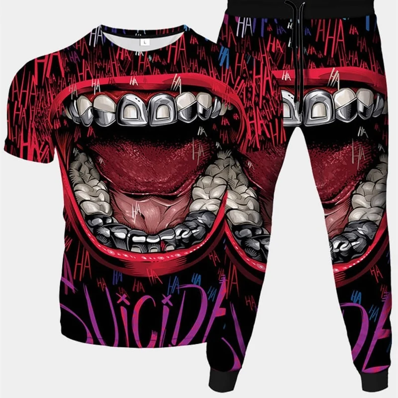 Style new summer leisure 3D suit short sleeve T-shirt with pants fashion sportswear
Style new summer leisure 3D suit short sleeve T-shirt with pants fashion sportswear