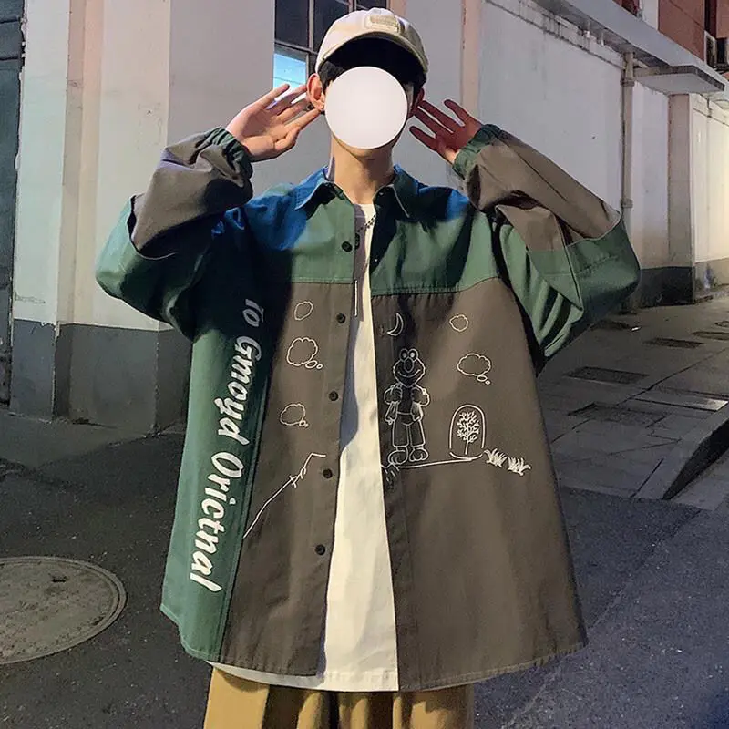 Shirt men Korean fashion handsome long sleeve casual loose tooling shirt men spring autumn coat men
Shirt men Korean fashion handsome long sleeve casual loose tooling shirt men spring autumn coat men