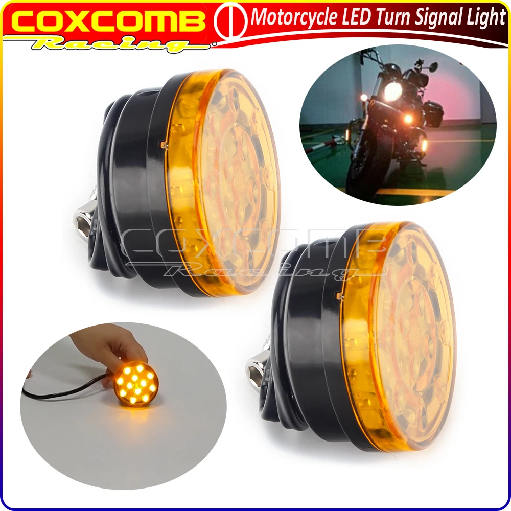 1 Pair Motorcycle LED Turn Signal Indicator Light Amber Lens Taillight For Harley Ducati Honda Yamaha Kawasaki Cafe Racer
1 Pair Motorcycle LED Turn Signal Indicator Light Amber Lens Taillight For Harley Ducati Honda Yamaha Kawasaki Cafe Racer