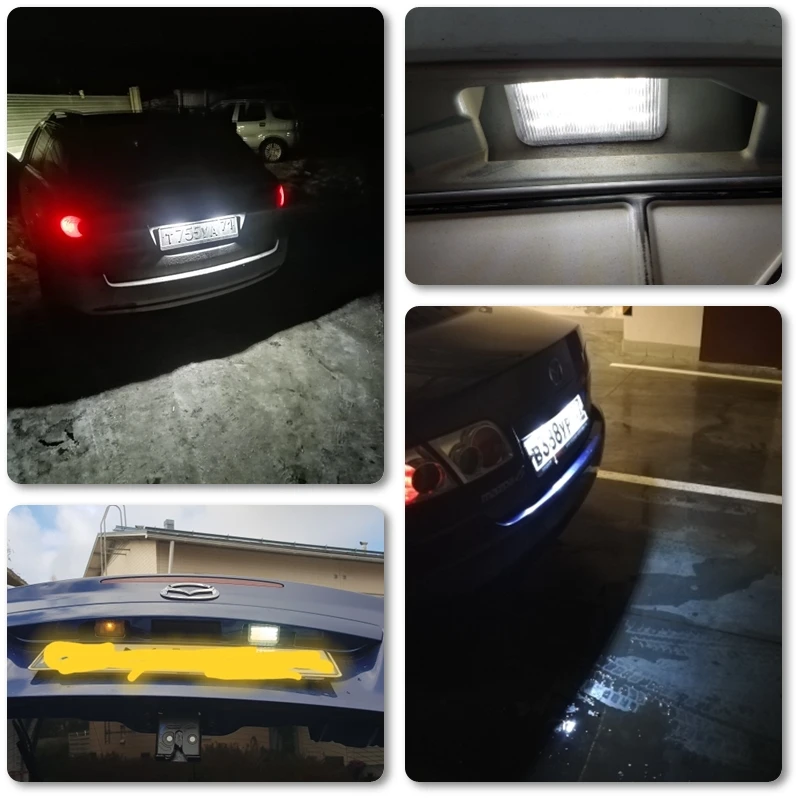 Для Mazda CX-7 2007-2015 CX-5 Speed6 6 седан GY GJ GH GG полностью белый 18-SMD задний светодиодный