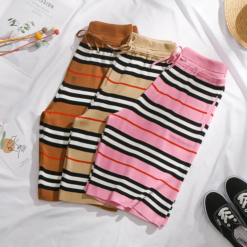 Summer knitted pants shorts wide leg pants 2021 female students casual sports pants
Summer knitted pants shorts wide leg pants 2021 female students casual sports pants