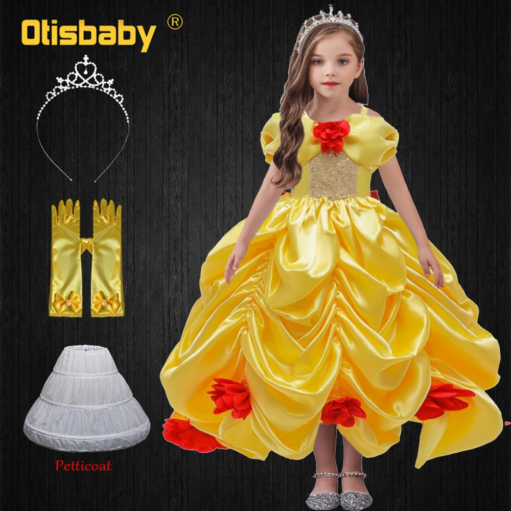 Рождественское платье Belle; Костюм для хеллоуина с красивым чудовищем; Летние Желтые Платья с цветочным узором для девочек; Вечерние платья п...
Рождественское платье Belle; Костюм для хеллоуина с красивым чудовищем; Летние Желтые Платья с цветочным узором для девочек; Вечерние платья п...