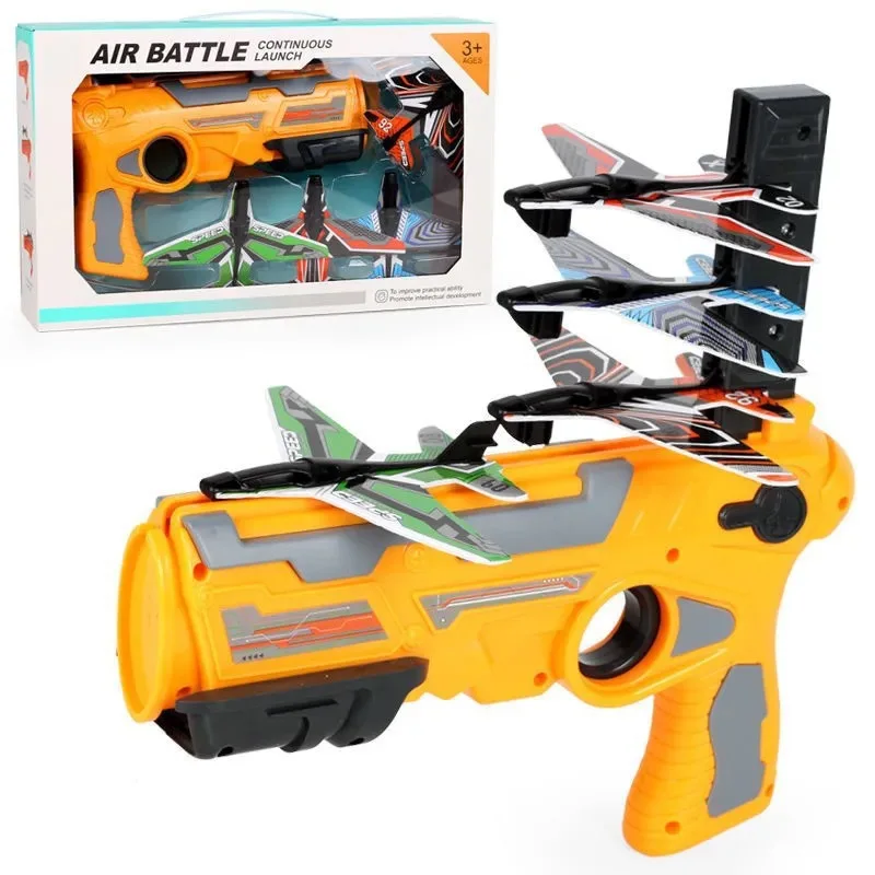 Foam Catapult Plane Launching Gun Novelty Toys Children Outdoor Burst Catapult Flying Saucer Launcher Glider Toy Children's Gift
Foam Catapult Plane Launching Gun Novelty Toys Children Outdoor Burst Catapult Flying Saucer Launcher Glider Toy Children's Gift