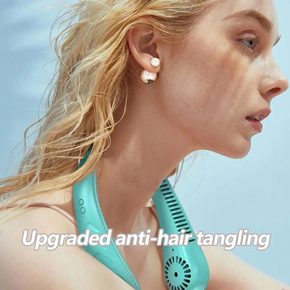 Portable Leafless Hanging Neck Fan No Blade Ultra-quiet Fan Fan Adjustable Gear Breeze Sports with Three A8P8 Cooling Y8B6
Portable Leafless Hanging Neck Fan No Blade Ultra-quiet Fan Fan Adjustable Gear Breeze Sports with Three A8P8 Cooling Y8B6