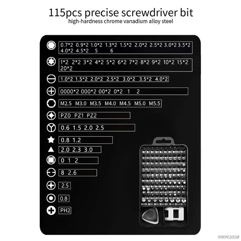 115in1 Screwdriver Set of Screw Driver Bit Set Multi-function Precision Mobile Phone Repair Device Hand Tools Torx Hex wholesale
115in1 Screwdriver Set of Screw Driver Bit Set Multi-function Precision Mobile Phone Repair Device Hand Tools Torx Hex wholesale