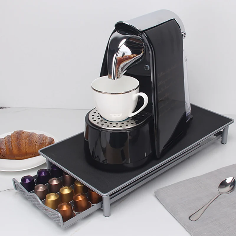 Nespresso Coffee Pod Capsules Holder Drawer Type Metal cafe Organizer Storage Rack Boxes, Can Hold 40 PCS Nespresso Capsules
Nespresso Coffee Pod Capsules Holder Drawer Type Metal cafe Organizer Storage Rack Boxes, Can Hold 40 PCS Nespresso Capsules