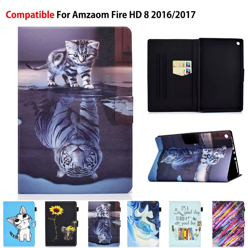 Case For Amazon Kindle Fire HD 8 HD8 2017 2016 7th 6th Generation Cover Funda Tablet Painted Pattern Stand Capa Shell Coque
Case For Amazon Kindle Fire HD 8 HD8 2017 2016 7th 6th Generation Cover Funda Tablet Painted Pattern Stand Capa Shell Coque