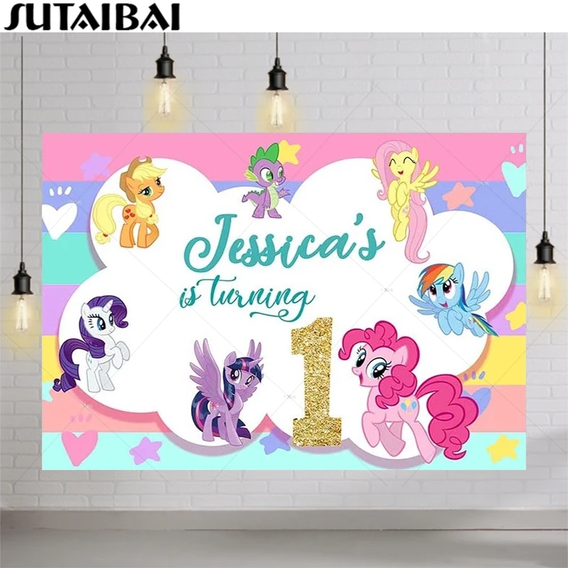 My Little Unicorn Photography Backgrounds Kids 1st Birthday Photo Backdrops Rainbow Horse Custom Photo Background Studio Props
My Little Unicorn Photography Backgrounds Kids 1st Birthday Photo Backdrops Rainbow Horse Custom Photo Background Studio Props